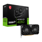 MSI GeForce RTX™ 4060 VENTUS 2X BLACK 8G OC Graphics Card