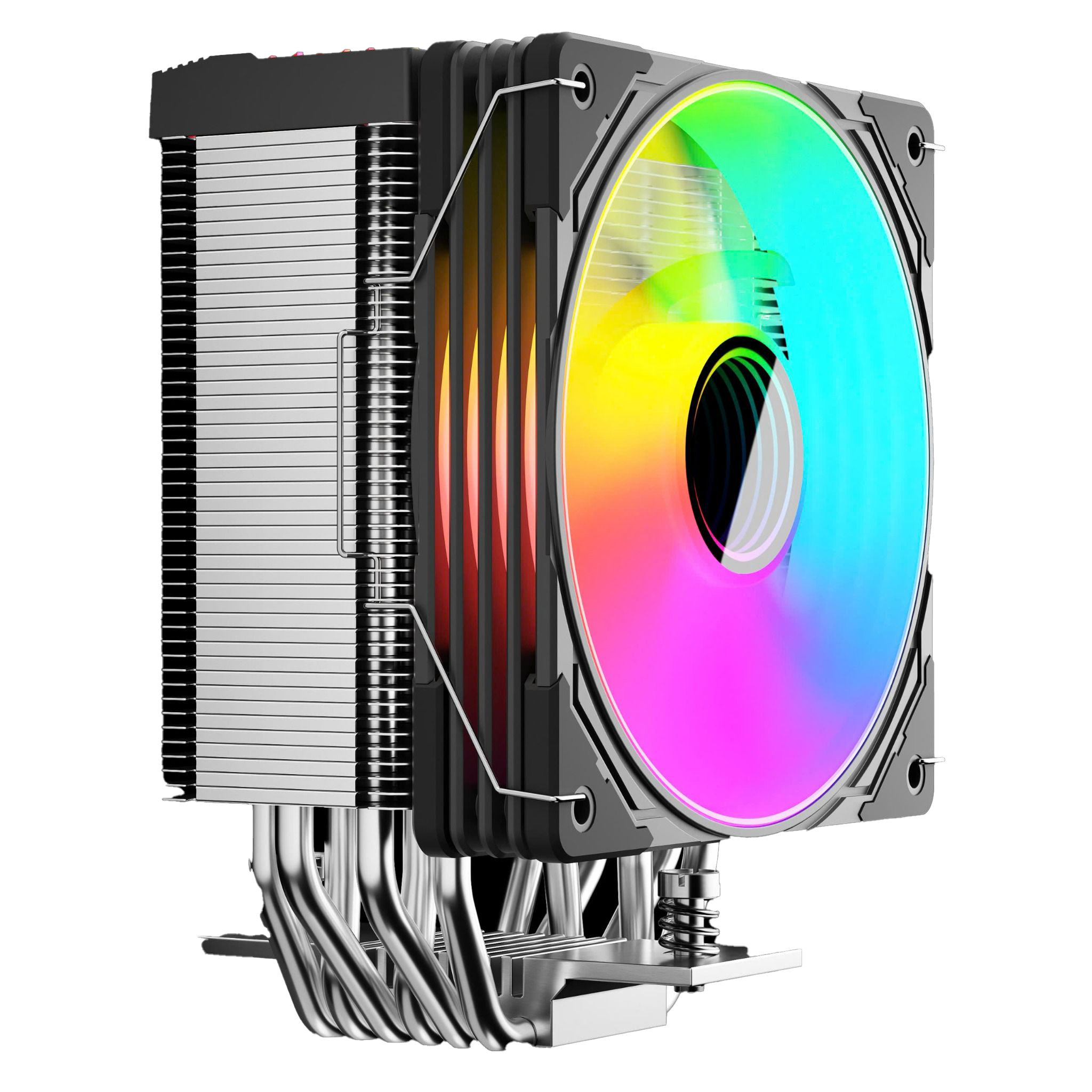 pccartscomputer.lk COOLMOON GT600-B ARGB Digital Display Air Tower Cooler Main 01